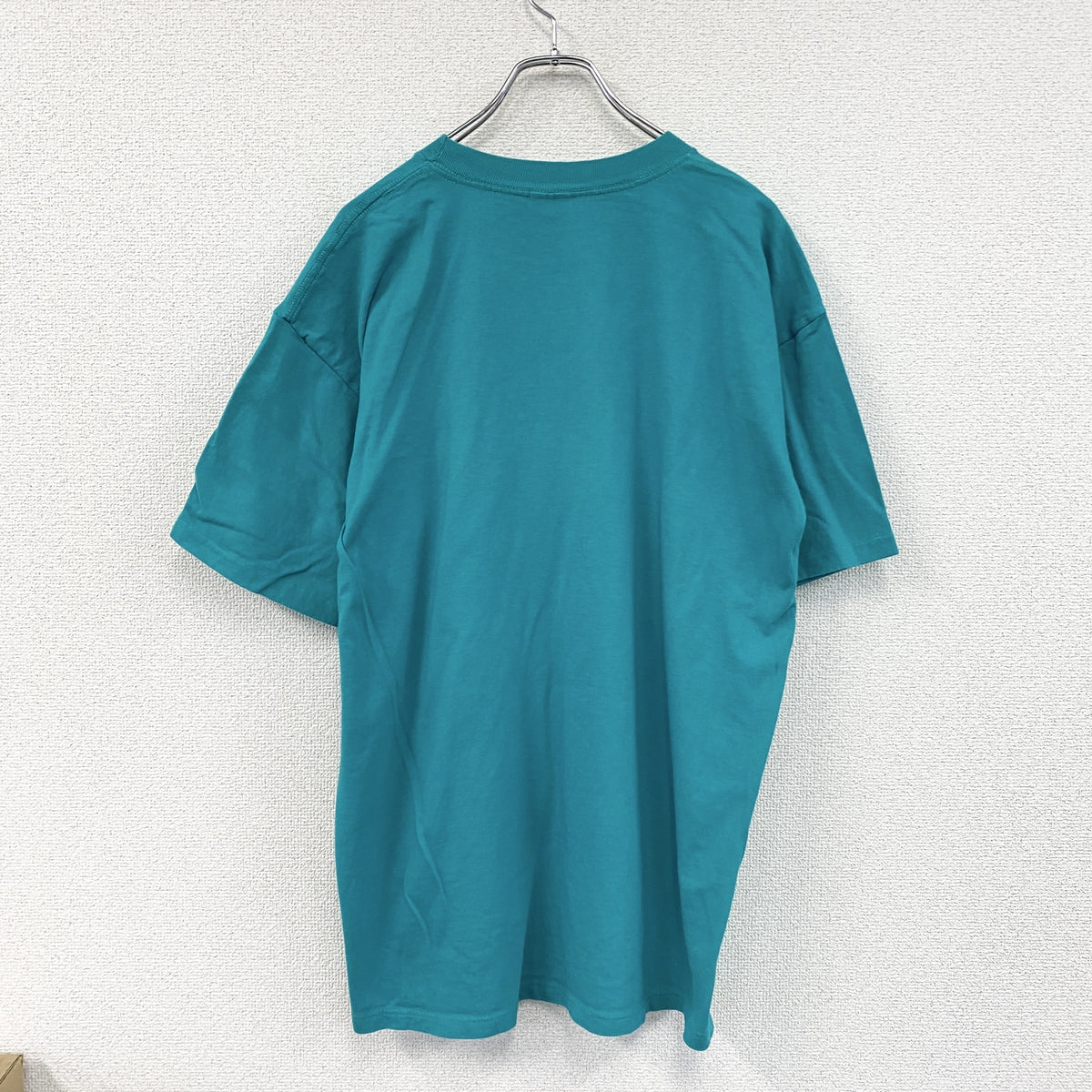 90s　DESERT HEAT　デザートヒート　osmonds　半袖プリントTシャツ　USA製　シングルステッチ　ヴィンテージ　青　ブルー　ターコイズブルー　XLサイズ　古着
