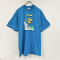80s　JERZEES　ジャージーズ　LAME'S　半袖プリントTシャツ　USA製　ヴィンテージ　シングルステッチ　青　ブルー　XLサイズ　古着