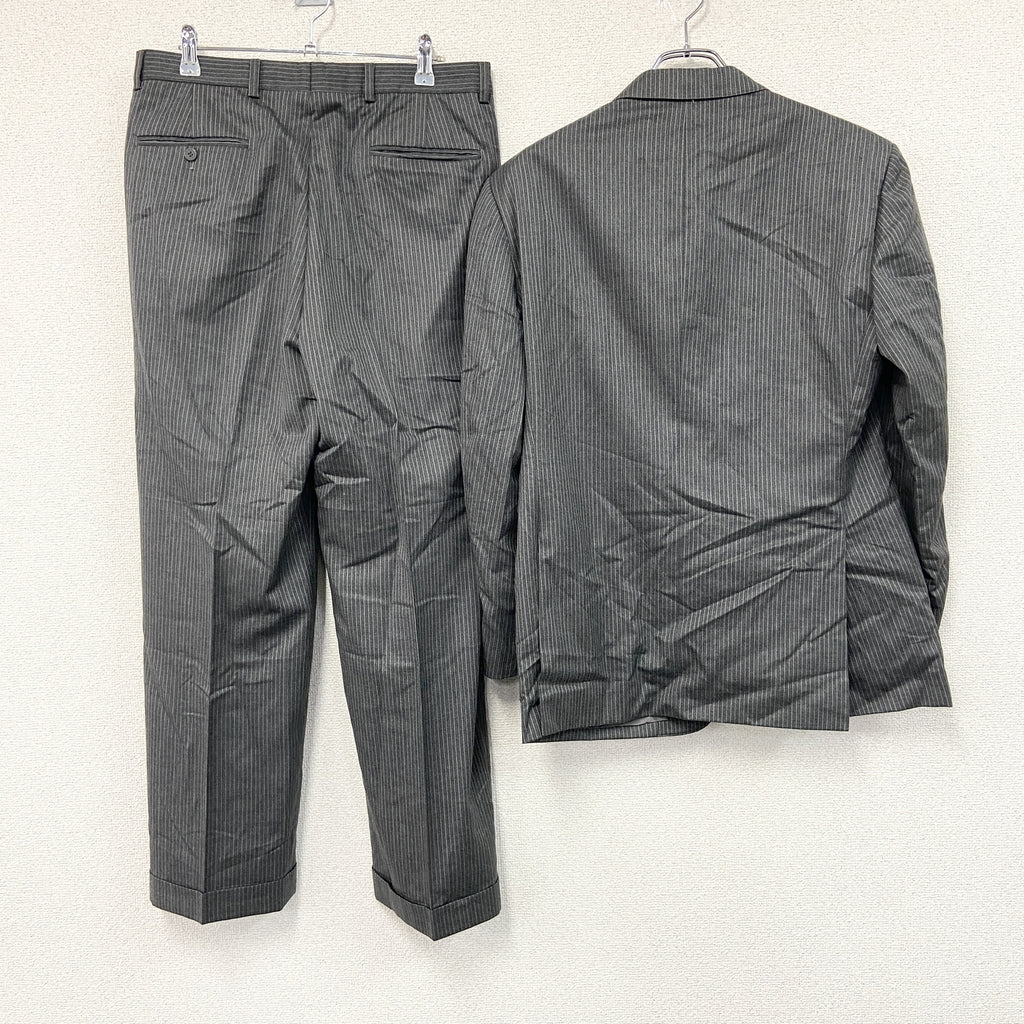 Brooks Brothers　ブルックスブラザーズ　スーツ　セットアップ　ストライプ柄　灰色　グレー　33Wサイズ