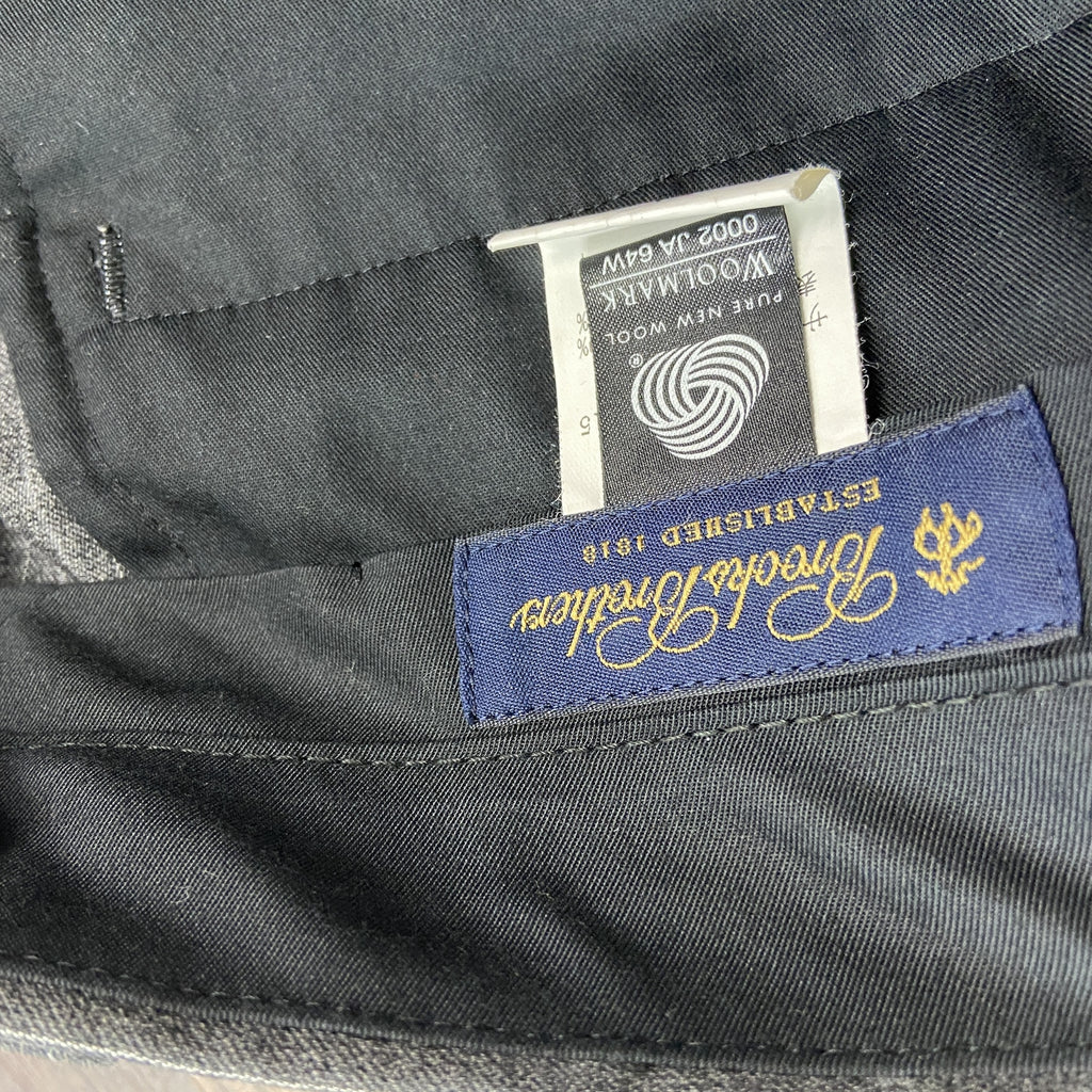 Brooks Brothers　ブルックスブラザーズ　スーツ　セットアップ　ストライプ柄　灰色　グレー　33Wサイズ