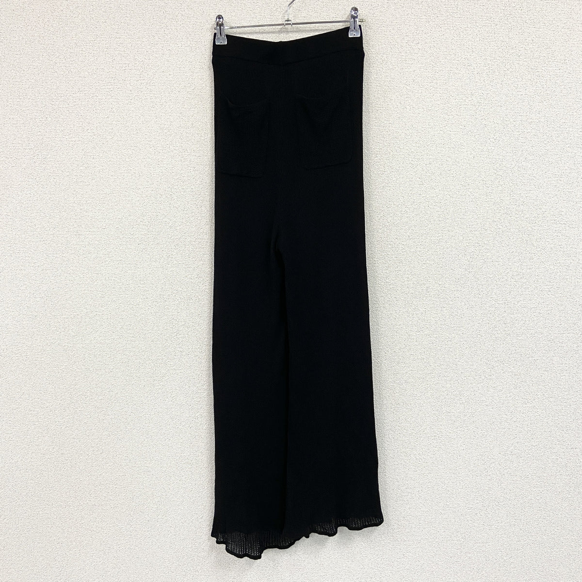 A Part by　アパートバイ　ニットパンツ　黒　ブラック　Fサイズ　古着