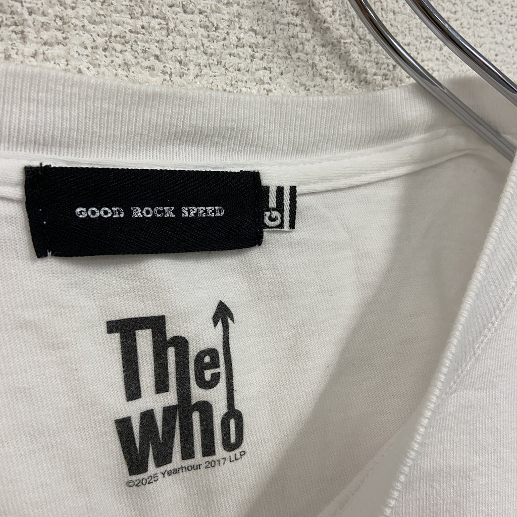 GOOD ROCK SPEED　グッドロックスピード　半袖プリントTシャツ　白　ホワイト　Lサイズ　古着