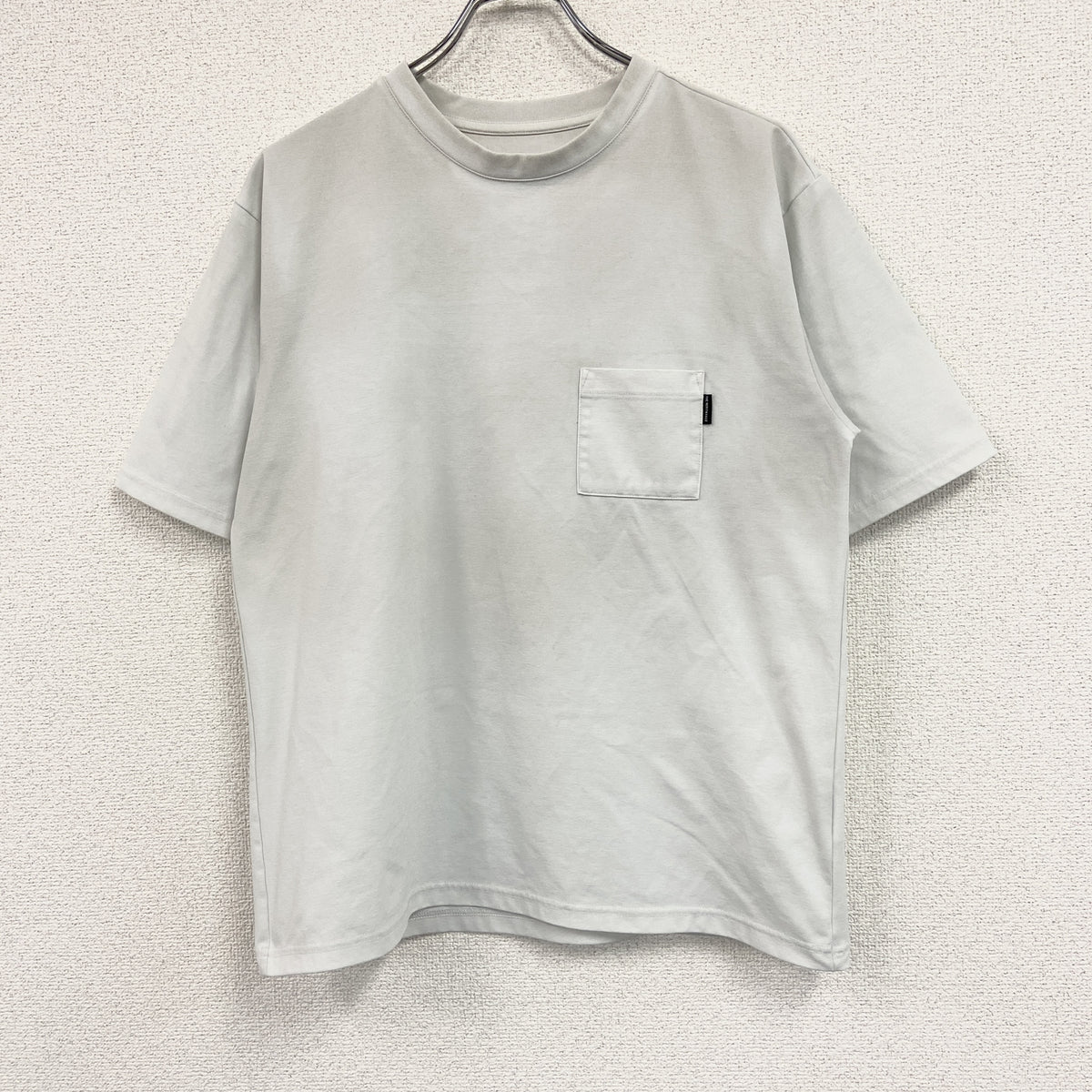 THE NORTH FACE　ザ・ノースフェイス　半袖プリントTシャツ　ライトグレー　Sサイズ　古着