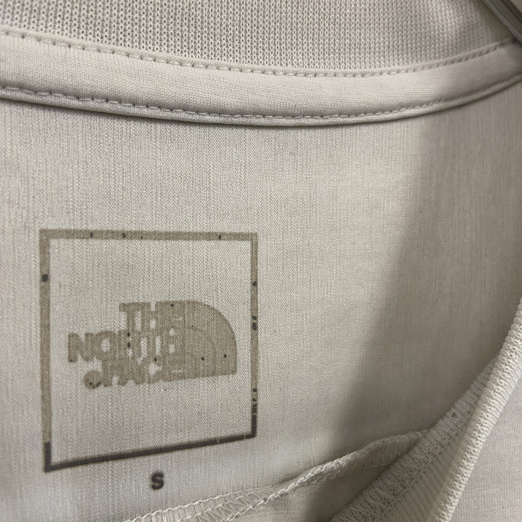 THE NORTH FACE　ザ・ノースフェイス　半袖プリントTシャツ　ライトグレー　Sサイズ　古着