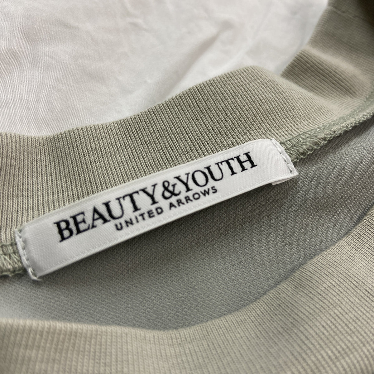 BEAUTY&YOUTH UNITED ARROWS　ビューティアンドユースユナイテッドアローズ　半袖プリントTシャツ　灰色　グレー　古着