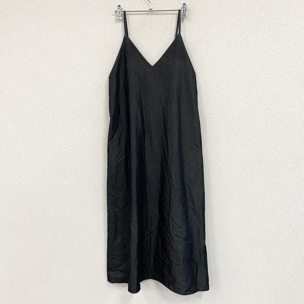 Green Label Relaxing　グリーンレーベルリラクシング　キャミソールワンピース　黒　ブラック　古着