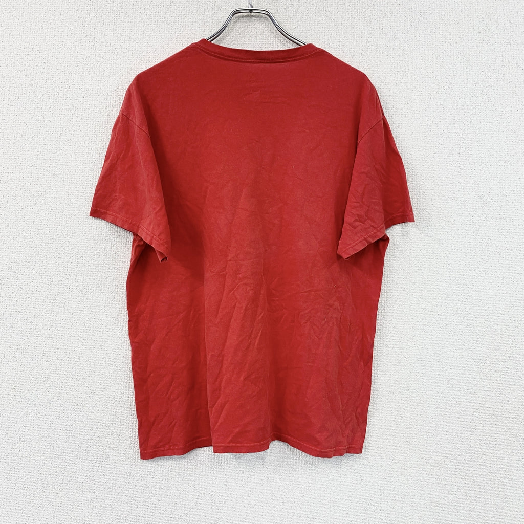Majestic　マジェスティック　バッファロー・ビルズ　半袖プリントTシャツ　赤　レッド　Lサイズ　古着