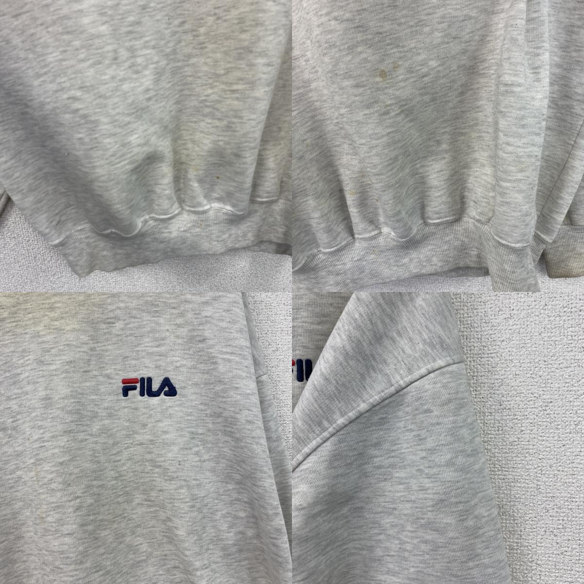 FILA　フィラ　スウェット/トレーナー　霜降りグレー　XLサイズ　古着