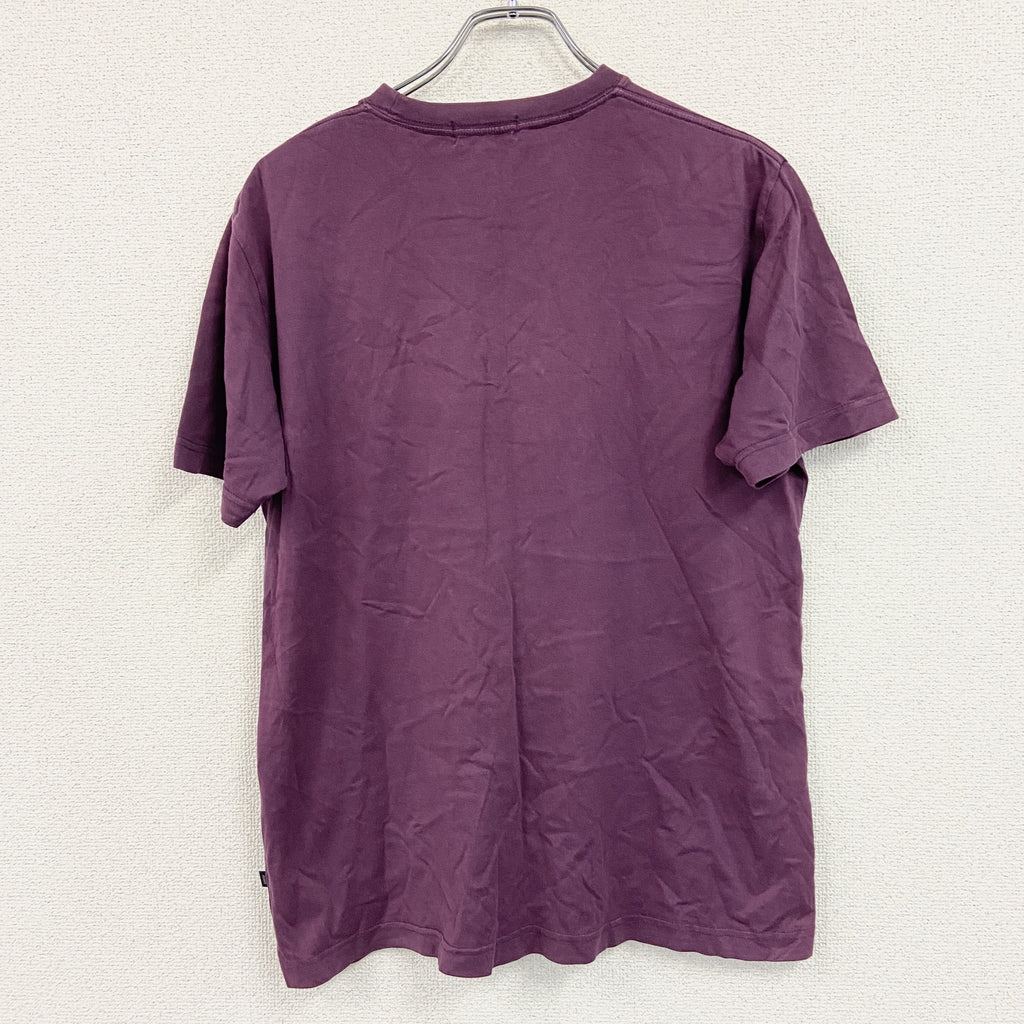 MICHIKOLONDON JEANS　ミチコロンドンジーンズ　半袖プリントTシャツ　ボルドー　Mサイズ　古着