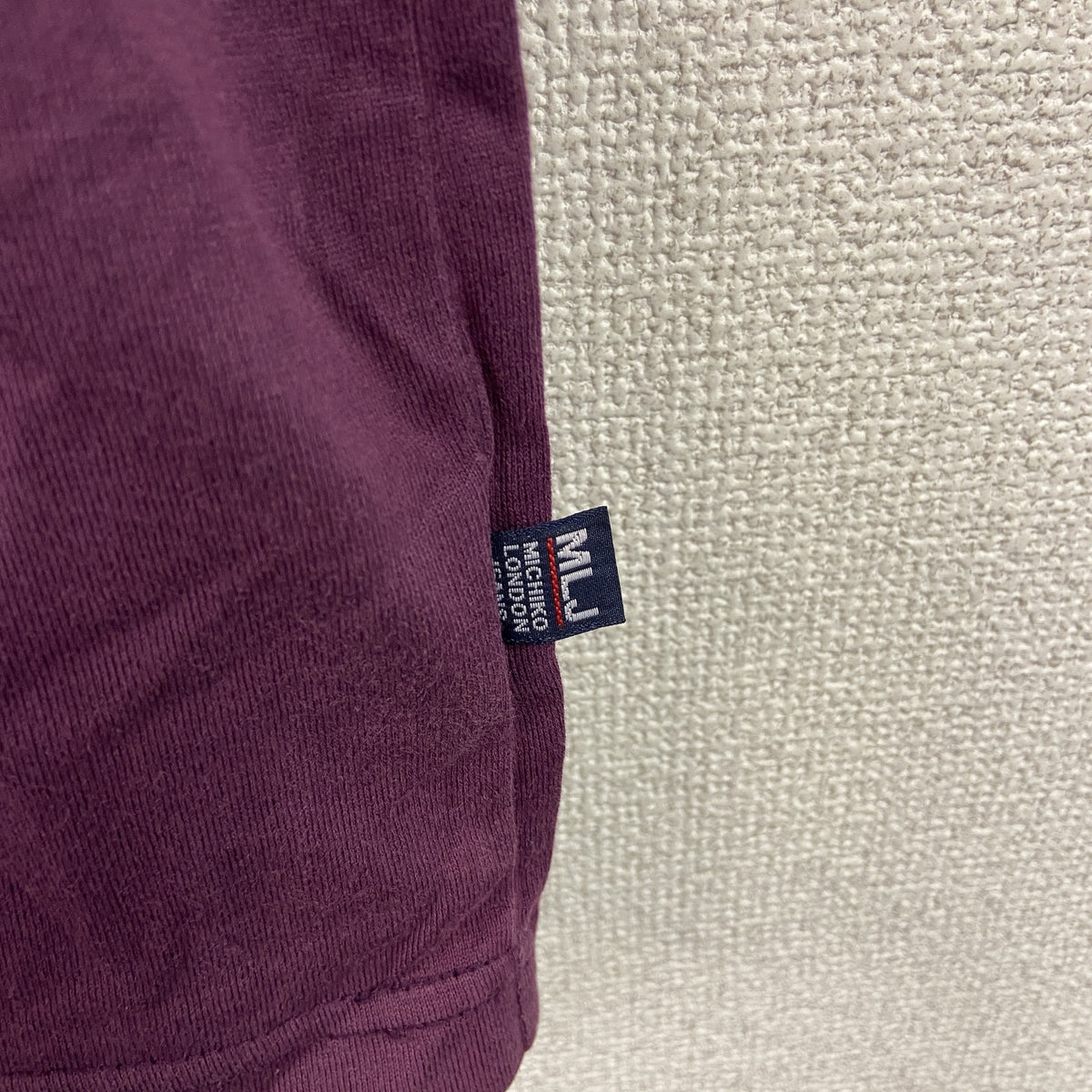 MICHIKOLONDON JEANS　ミチコロンドンジーンズ　半袖プリントTシャツ　ボルドー　Mサイズ　古着