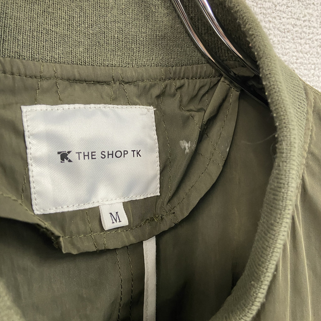THE SHOP TK　ザショップティーケーミクスパイス　フルジップブルゾン　カーキ　Mサイズ　古着