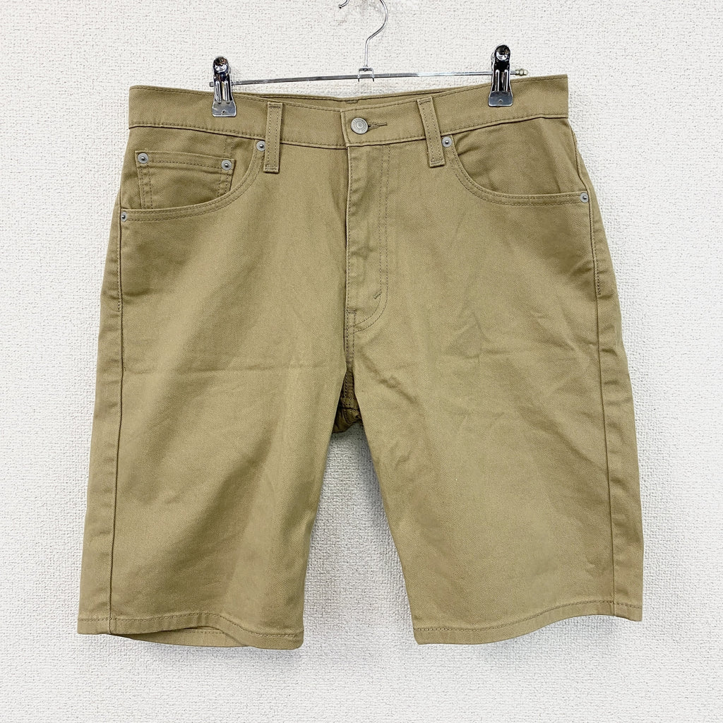 Levi's　リーバイス　505　デニムハーフパンツ/ジーンズ　ジップフライ　ベージュ　W33サイズ　古着
