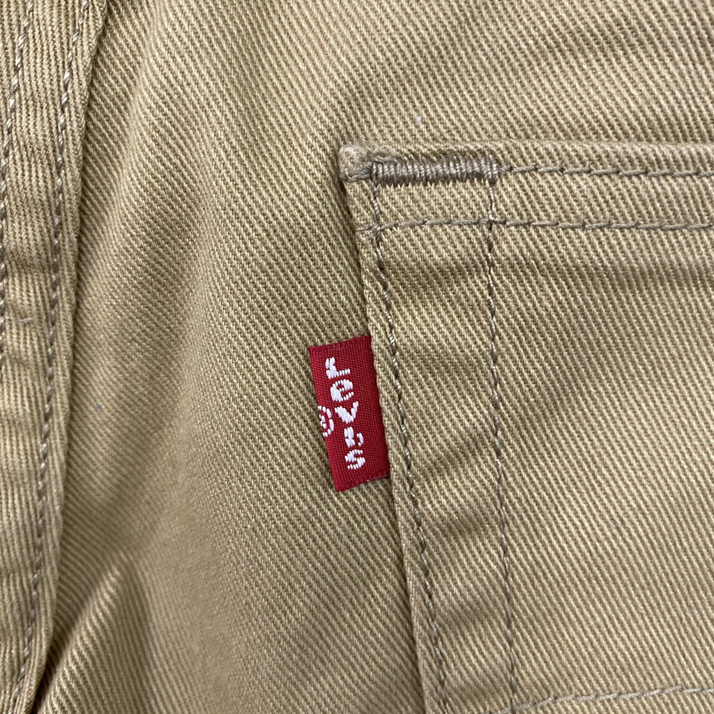 Levi's　リーバイス　505　デニムハーフパンツ/ジーンズ　ジップフライ　ベージュ　W33サイズ　古着