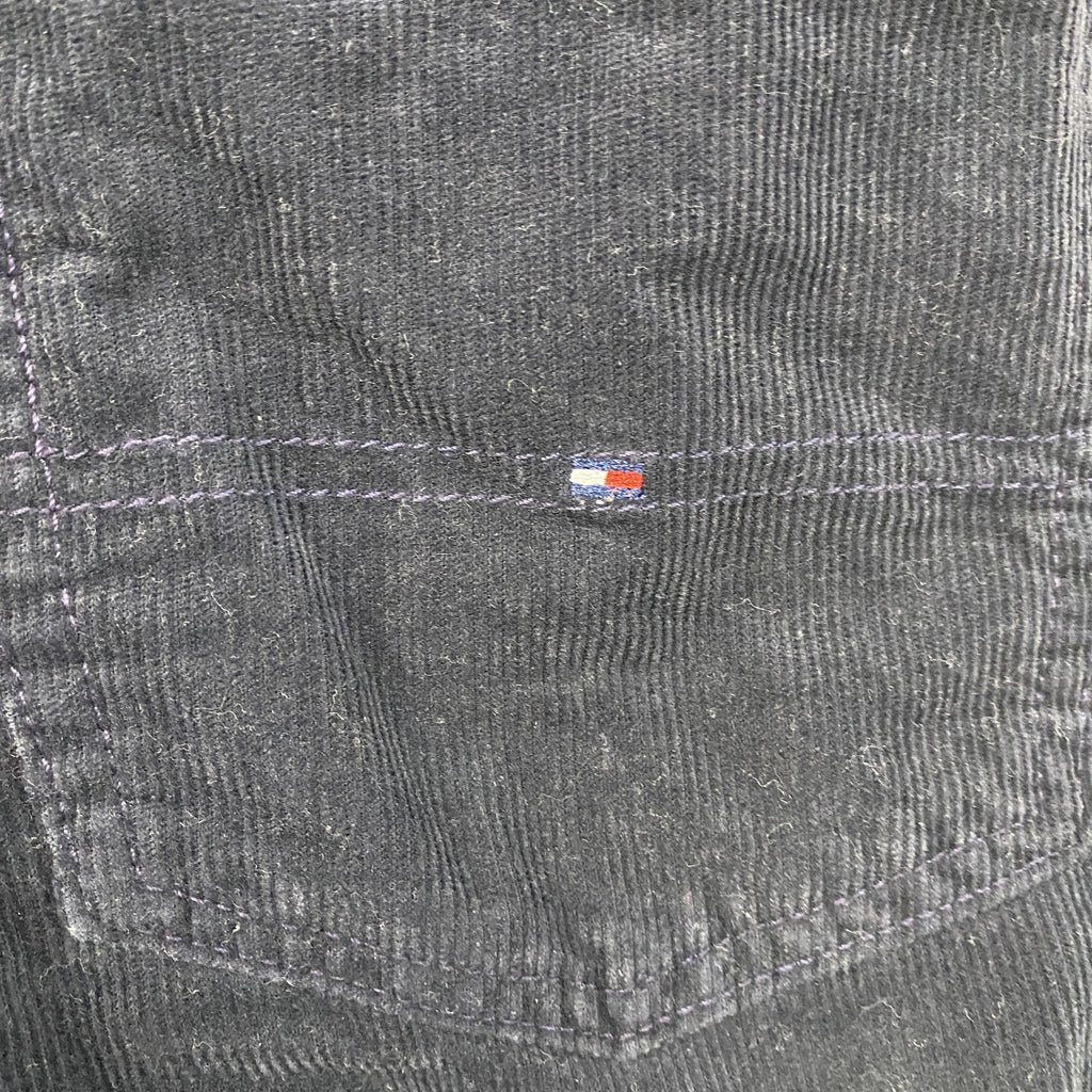 TOMMY HILFIGER　トミーヒルフィガー　コーデュロイパンツ　ジップフライ　黒　ブラック　32/32サイズ 古着