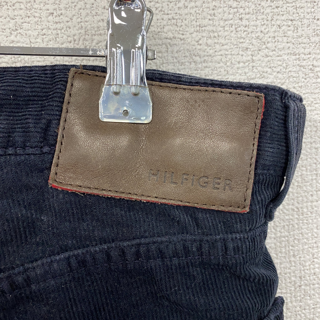 TOMMY HILFIGER　トミーヒルフィガー　コーデュロイパンツ　ジップフライ　黒　ブラック　32/32サイズ 古着