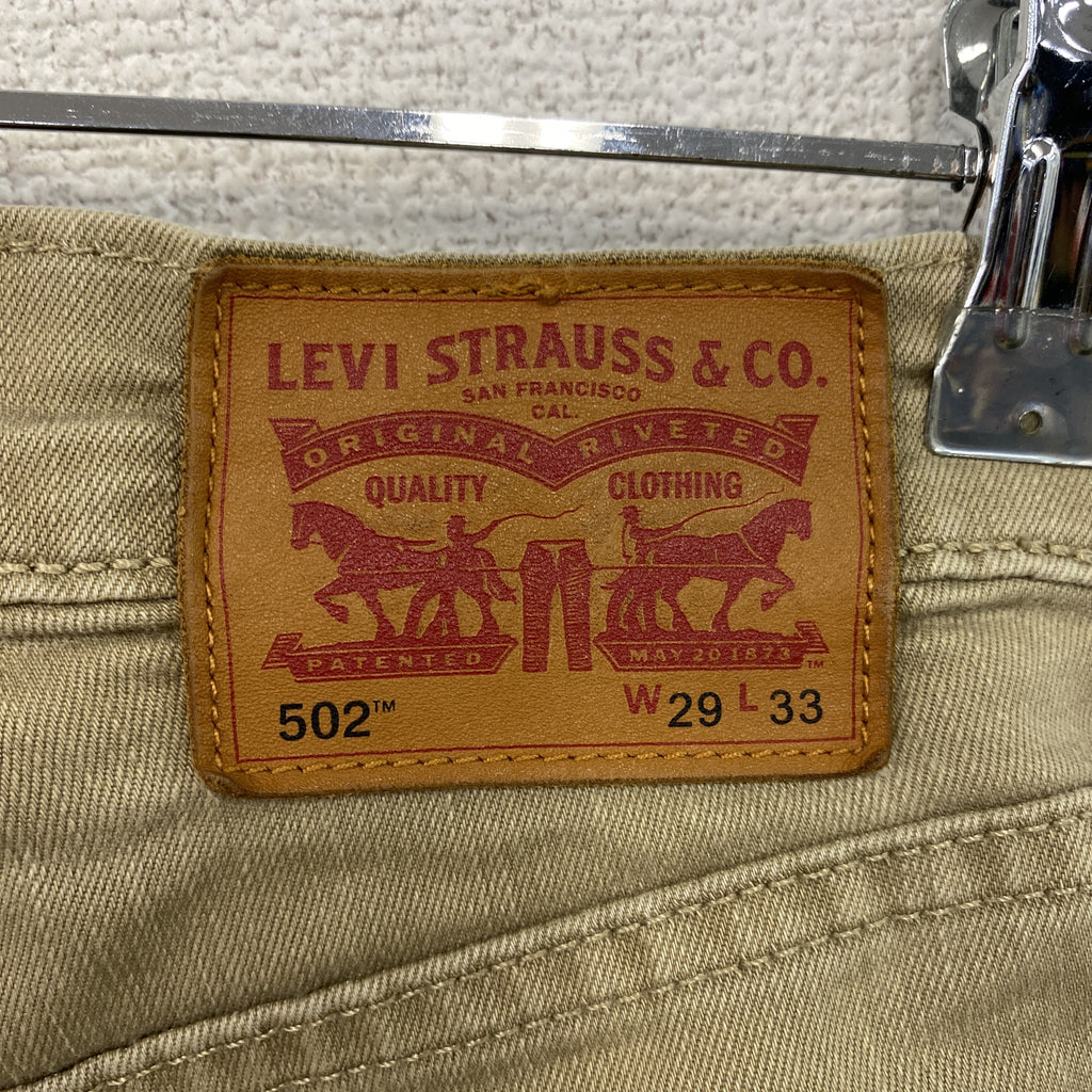 Levi’s　リーバイス　502　デニムパンツ/ジーンズ　ジップフライ　ベージュ　W29サイズ　古着
