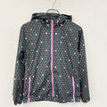NIKE　ナイキ　フルジップパーカー　ドット　水玉　ダークグレー　Sサイズ　古着