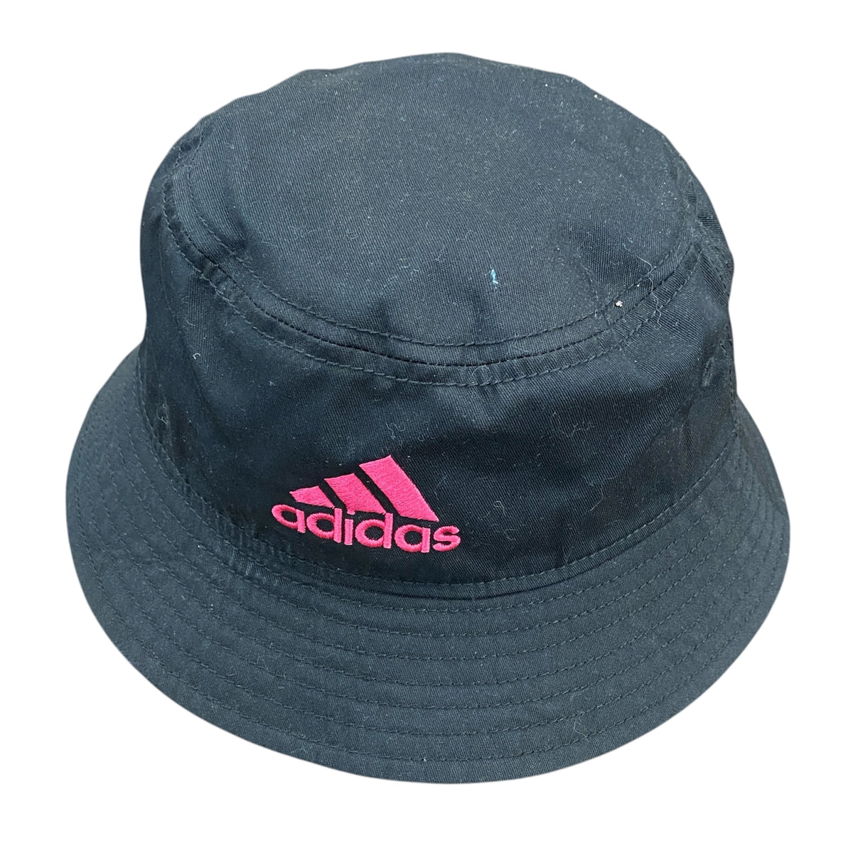 adidas　アディダス　バケットハット　黒　ブラック　57.5cm　古着