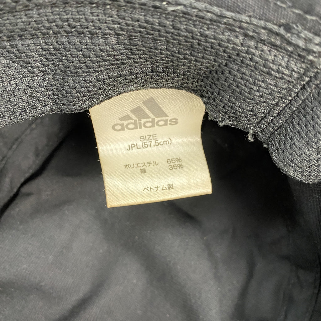 adidas　アディダス　バケットハット　黒　ブラック　57.5cm　古着
