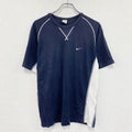 NIKE　ナイキ　半袖Tシャツ　ラグランスリーブ　スウッシュ　紺　ネイビー　Lサイズ　古着