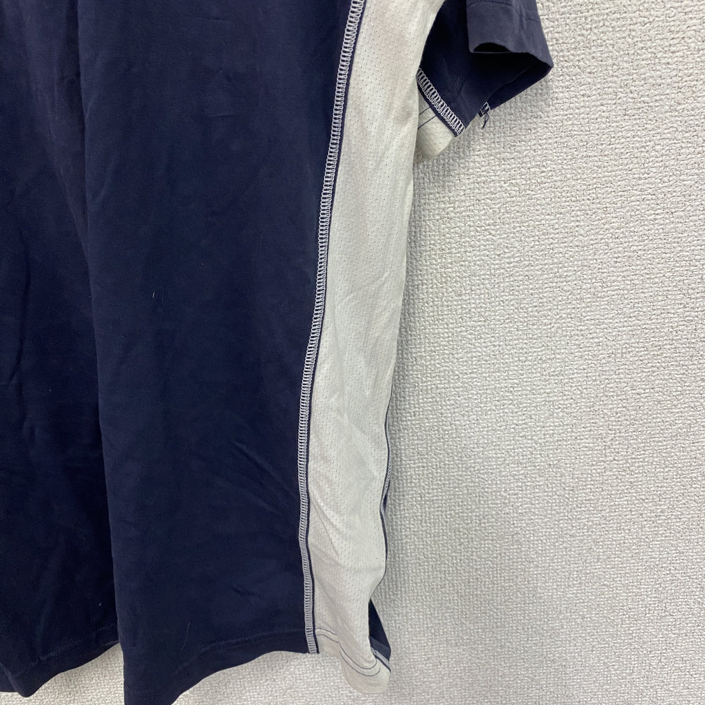 NIKE　ナイキ　半袖Tシャツ　ラグランスリーブ　スウッシュ　紺　ネイビー　Lサイズ　古着