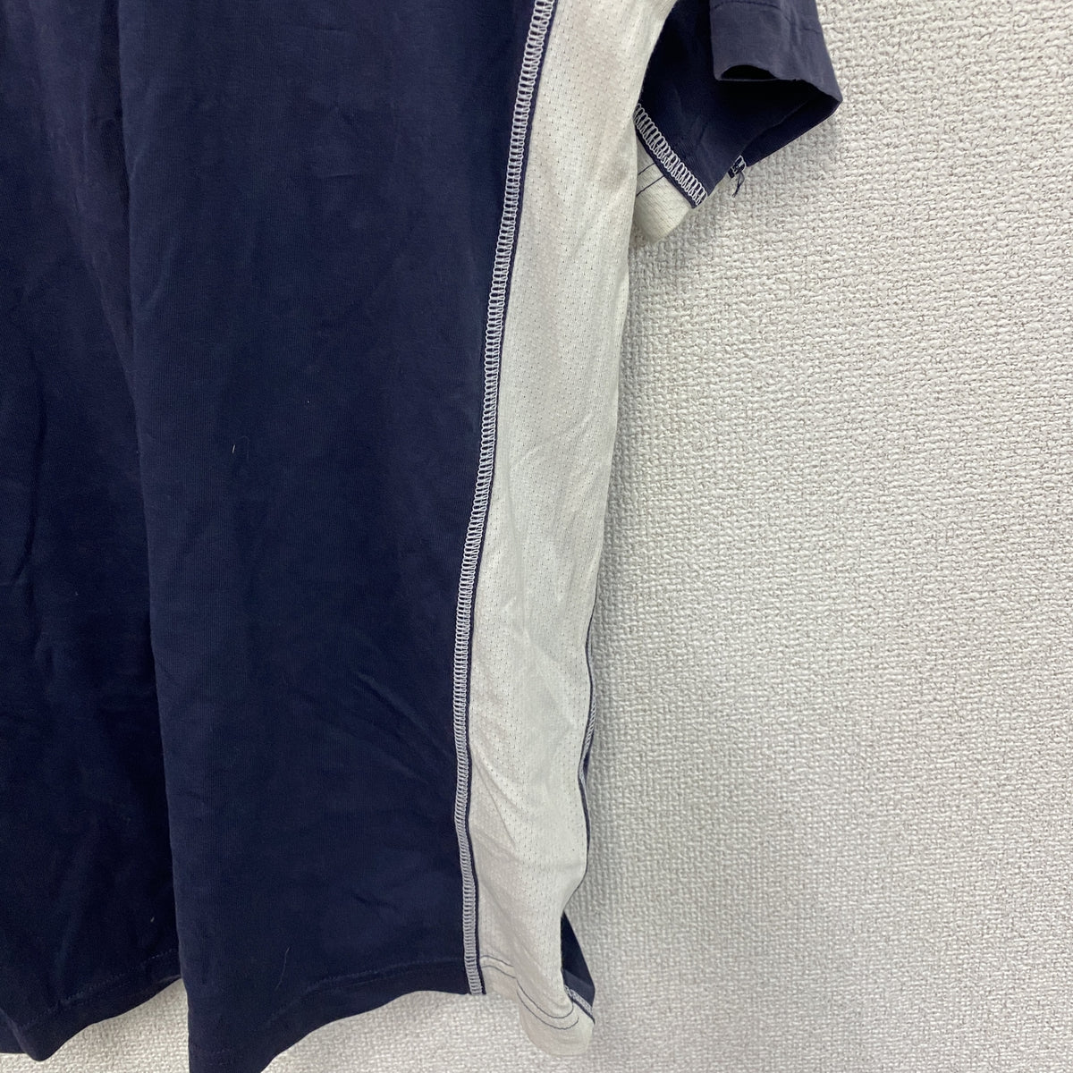 NIKE　ナイキ　半袖Tシャツ　ラグランスリーブ　スウッシュ　紺　ネイビー　Lサイズ　古着