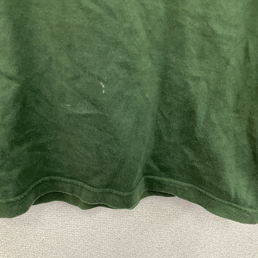 OLD UNIQLO　オールドユニクロ　長袖プリントTシャツ/ロンT　緑　グリーン　Mサイズ　古着