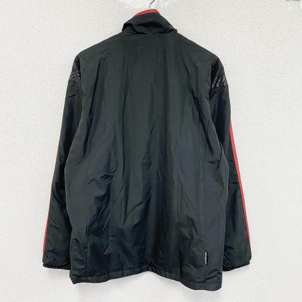 adidas　アディダス　フルジップジャケット/ウィンドブレーカー　黒　ブラック　Mサイズ　古着