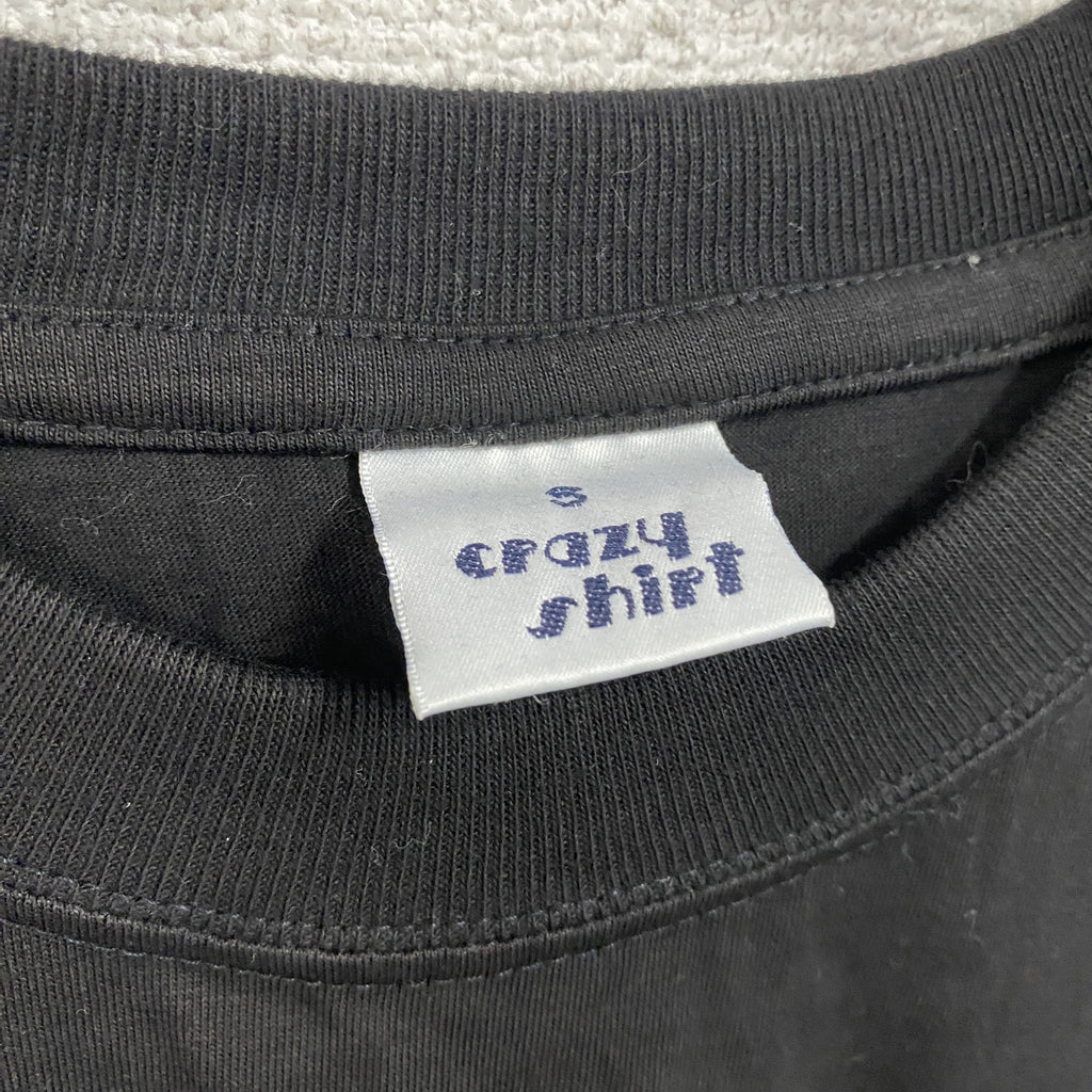 Crazy Shirts　半袖プリントTシャツ　黒　ブラック　Sサイズ　古着