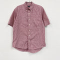 ～00s　OLD UNIQLO　オールドユニクロ　半袖ボタンダウンシャツ　ヴィンテージ　チェック柄　赤　レッド　Mサイズ　古着