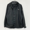 PUMA　プーマ　フルジップジャケット/ウィンドブレーカー　黒　ブラック　XLサイズ　古着