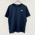 adidas　アディダス　クルーネック半袖Tシャツ　パフォーマンスロゴ　紺　ネイビード　Oサイズ　古着
