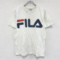 FILA　フィラ　半袖プリントTシャツ　シングルステッチ　ヴィンテージ　白　ホワイト　Sサイズ　古着