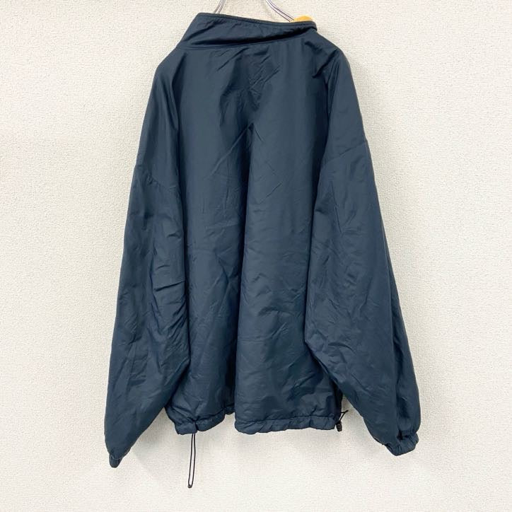90s～　Three Season Jacket　アノラックパーカー　フリースジャケット　リバーシブル　ネイビー　紺　イエロー　2XLサイズ　　ヴィンテージ　古着