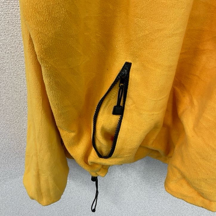 90s～　Three Season Jacket　アノラックパーカー　フリースジャケット　リバーシブル　ネイビー　紺　イエロー　2XLサイズ　　ヴィンテージ　古着