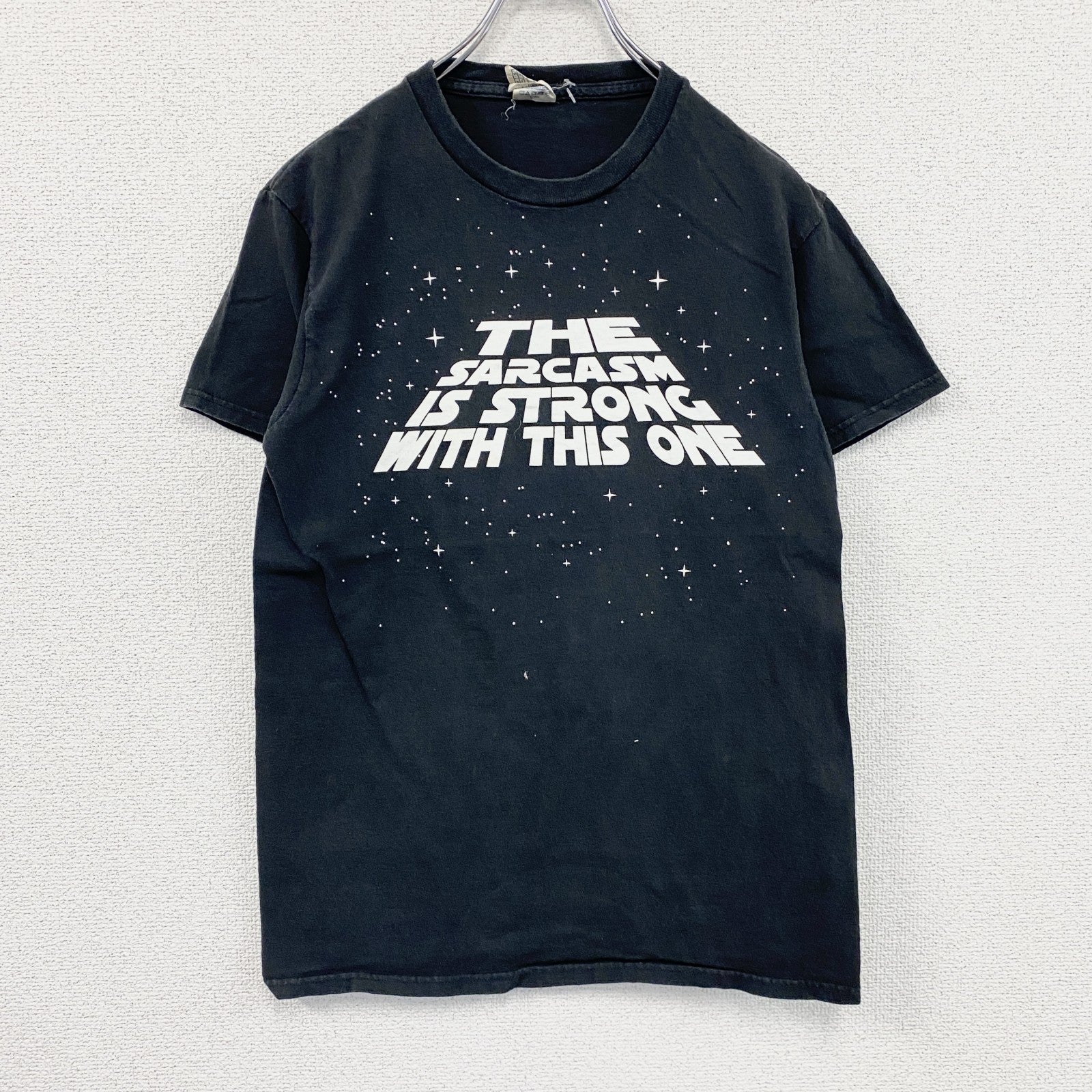 DELTA PRO WEIGHT　半袖プリントTシャツ　パロディT　黒　ブラック　Sサイズ　古着