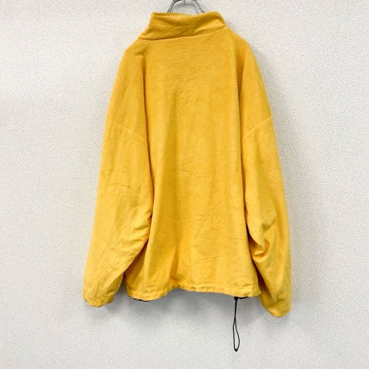 90s～　Three Season Jacket　アノラックパーカー　フリースジャケット　リバーシブル　ネイビー　紺　イエロー　2XLサイズ　　ヴィンテージ　古着