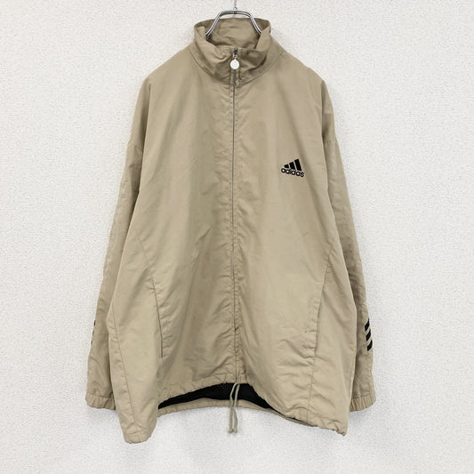 ～00s　adidas　アディダス　フルジップジャケット　パフォーマンスロゴ　ヴィンテージ　ベージュ　Lサイズ