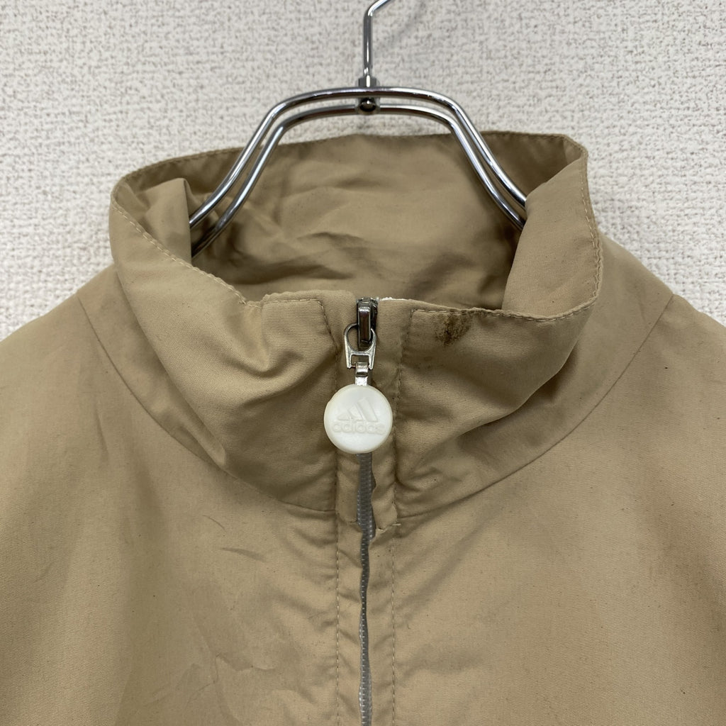 ～00s　adidas　アディダス　フルジップジャケット　パフォーマンスロゴ　ヴィンテージ　ベージュ　Lサイズ　古着