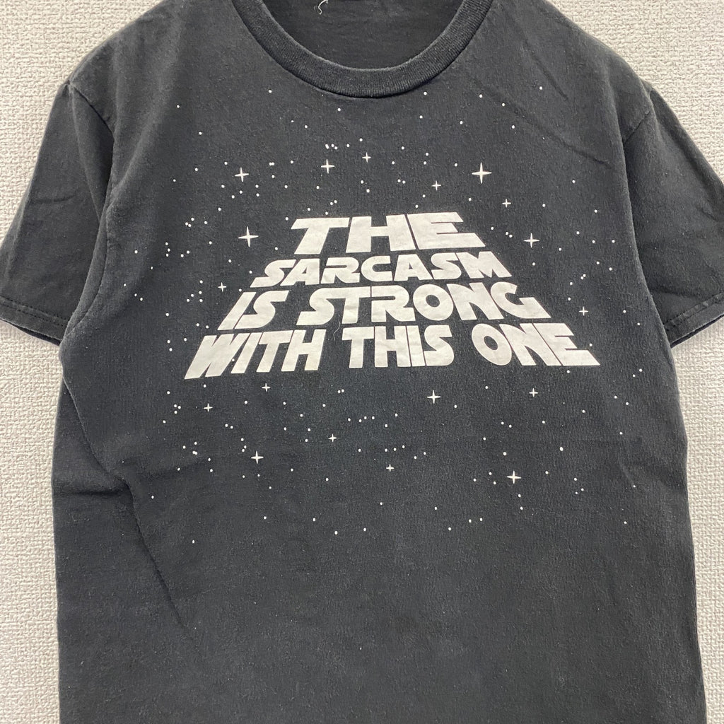 DELTA PRO WEIGHT　半袖プリントTシャツ　パロディT　黒　ブラック　Sサイズ　古着