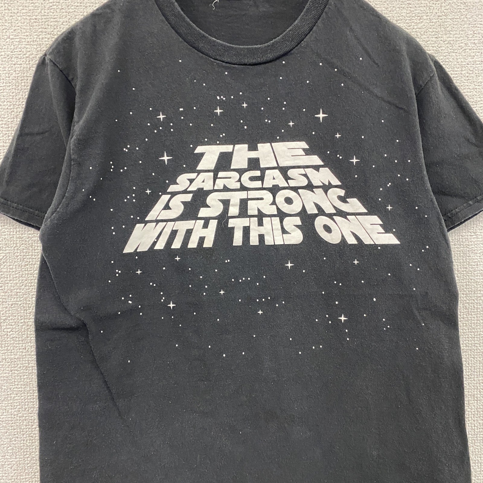 DELTA PRO WEIGHT　半袖プリントTシャツ　パロディT　黒　ブラック　Sサイズ　古着