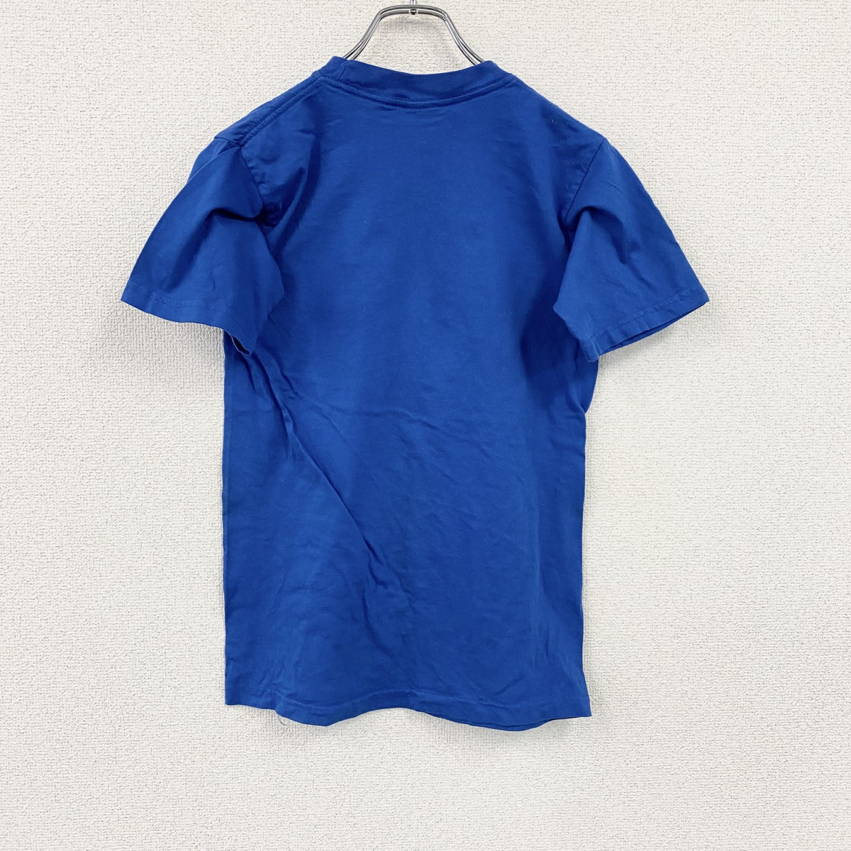Champ　半袖プリントTシャツ　青　ブルー　Lサイズ　古着