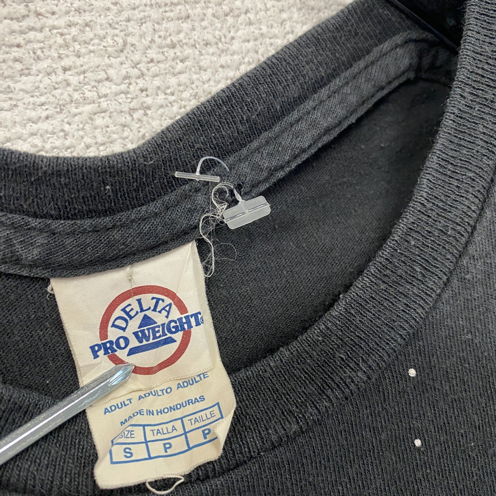 DELTA PRO WEIGHT　半袖プリントTシャツ　パロディT　黒　ブラック　Sサイズ　古着