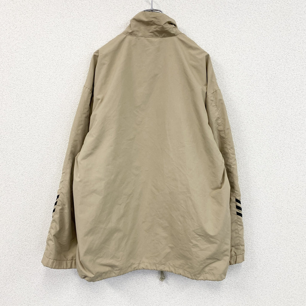～00s　adidas　アディダス　フルジップジャケット　パフォーマンスロゴ　ヴィンテージ　ベージュ　Lサイズ　古着