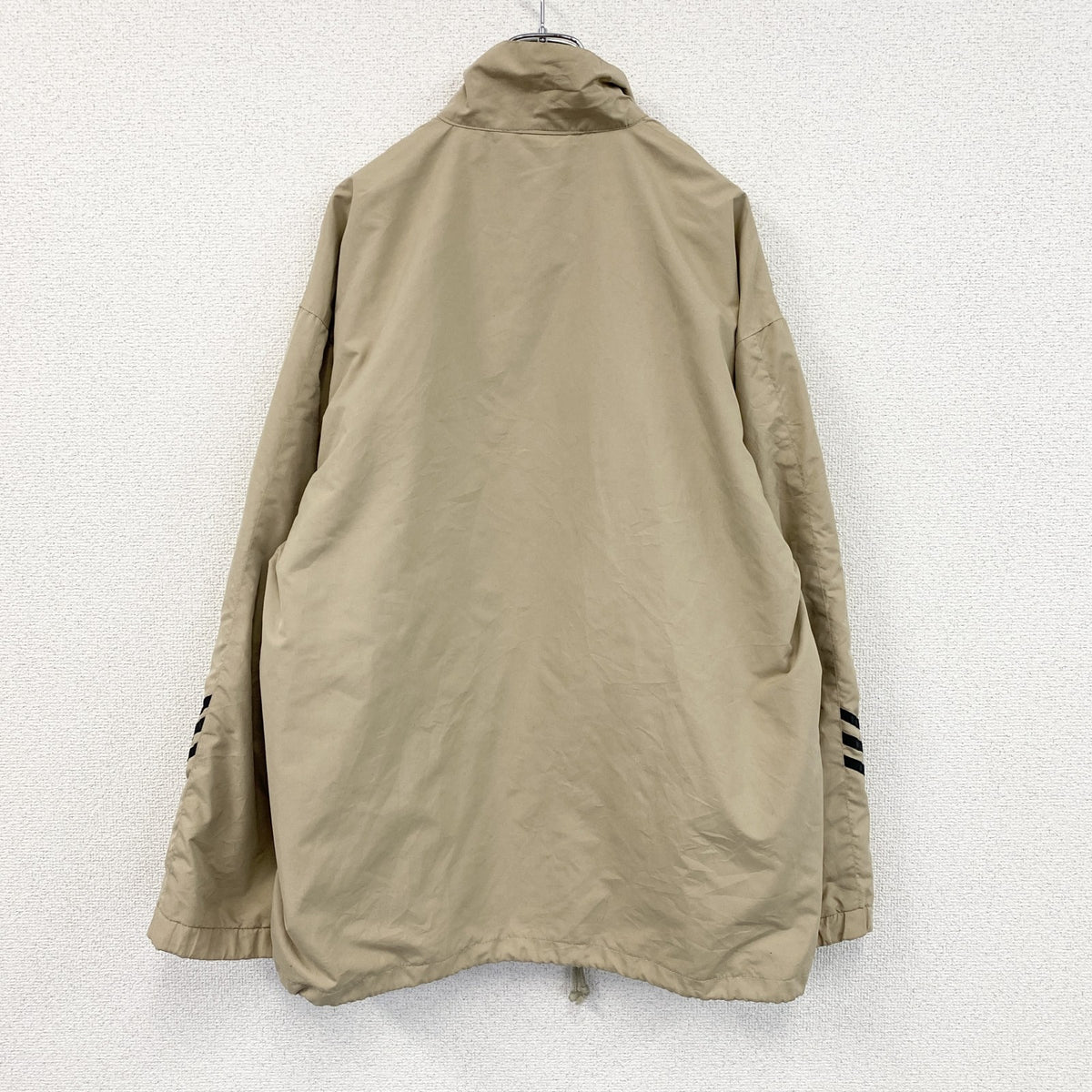 ～00s　adidas　アディダス　フルジップジャケット　パフォーマンスロゴ　ヴィンテージ　ベージュ　Lサイズ　古着