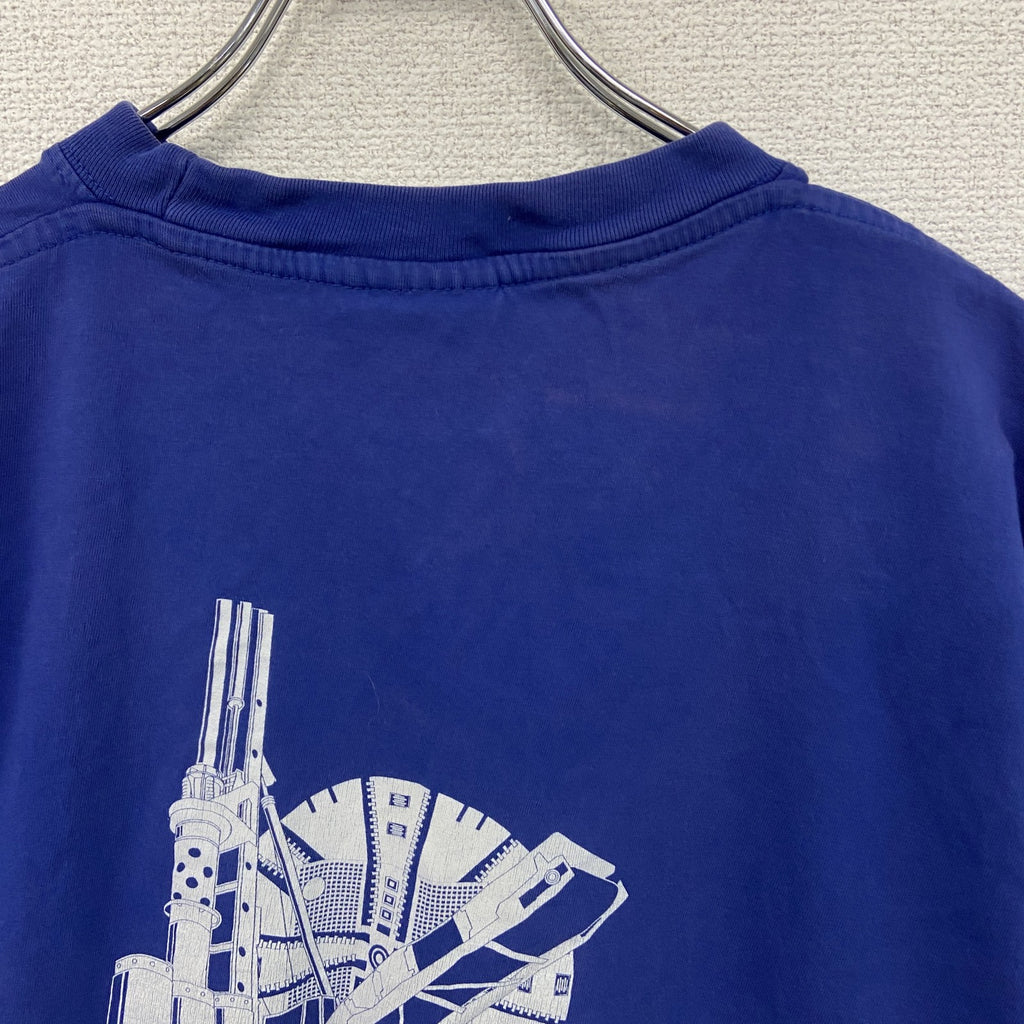 T-TIME　BETEK　ベーテック　半袖プリントTシャツ　企業T　青　ブルー　XLサイズ　古着