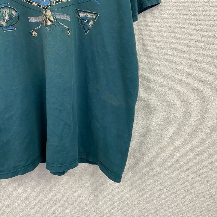 ～90s　JERZEES　ジャージーズ　半袖プリントTシャツ　ヴィンテージ　緑　グリーン　XLサイズ　古着