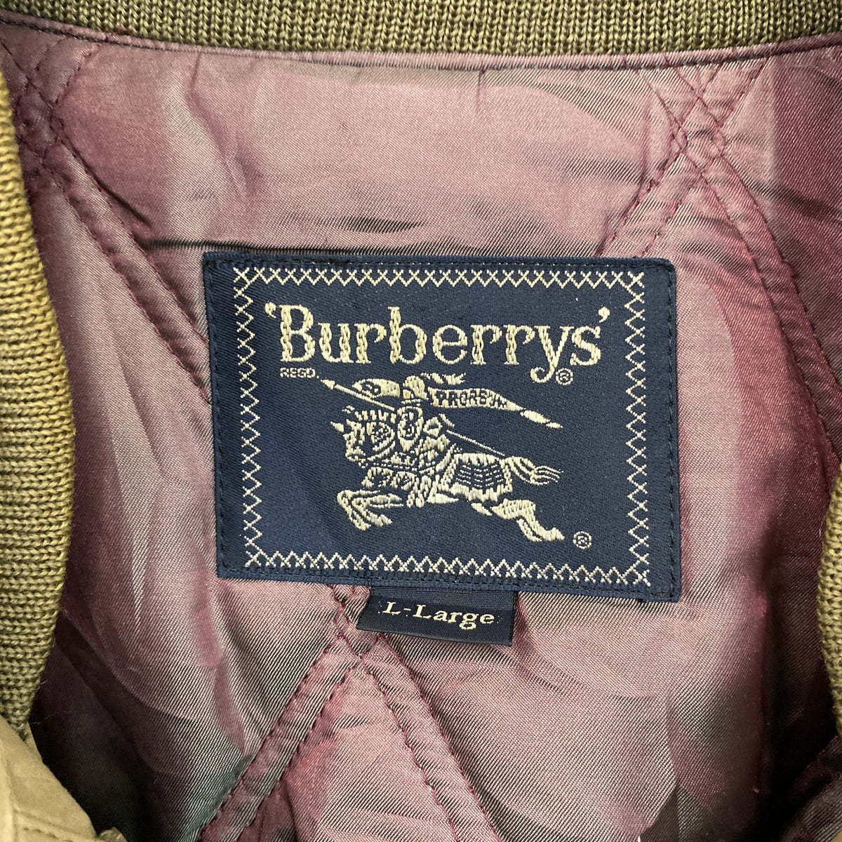Burberrys　バーバリーズ　マウンテンパーカージャケット　中綿入り　ベージュ　LLサイズ　古着