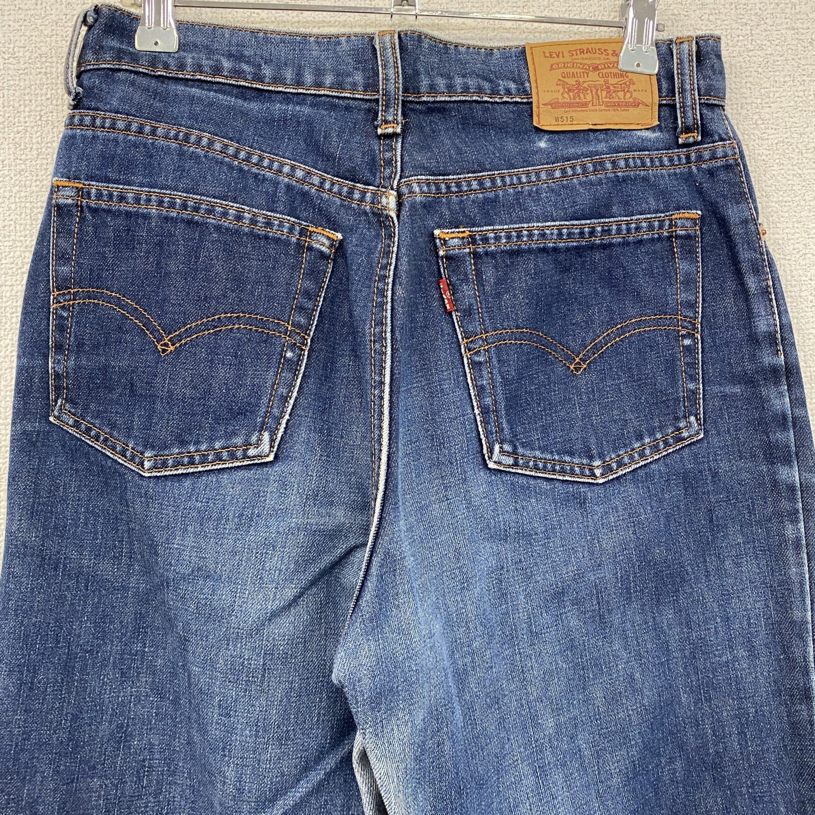 Levi’s　リーバイス　デニムパンツ/ジーンズ　縦落ち　インディゴ　W32サイズ メンズ コットン 古着