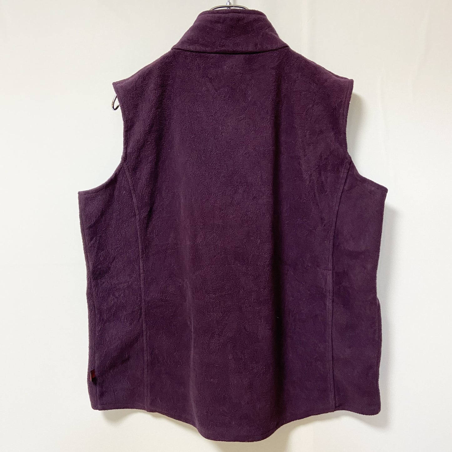 古着 used　WOOLRICH　ウールリッチ　ハイネックフリースベスト　無地　シンプル　ノームコア　紫　パープル　Lサイズ